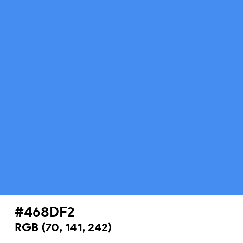 Blueberry (Hex code: 468DF2) Thumbnail