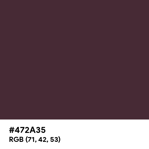 Old Burgundy (Hex code: 472A35) Thumbnail
