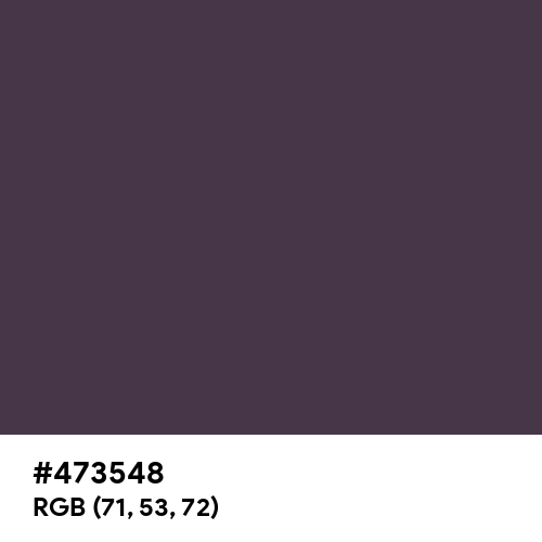 Purple Taupe (Hex code: 473548) Thumbnail