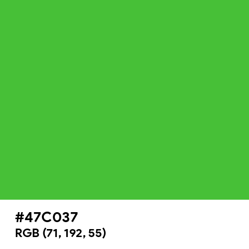 American Green (Hex code: 47C037) Thumbnail