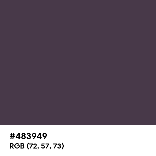 Purple Taupe (Hex code: 483949) Thumbnail