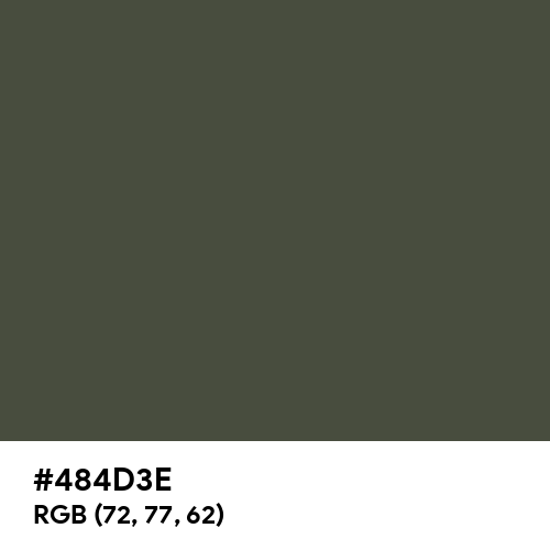 Rifle Green (Hex code: 484D3E) Thumbnail