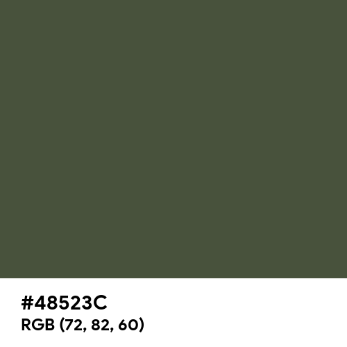 Rifle Green (Hex code: 48523C) Thumbnail