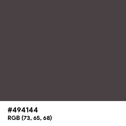 Purple Taupe (Hex code: 494144) Thumbnail