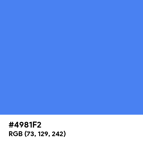 Blueberry (Hex code: 4981F2) Thumbnail