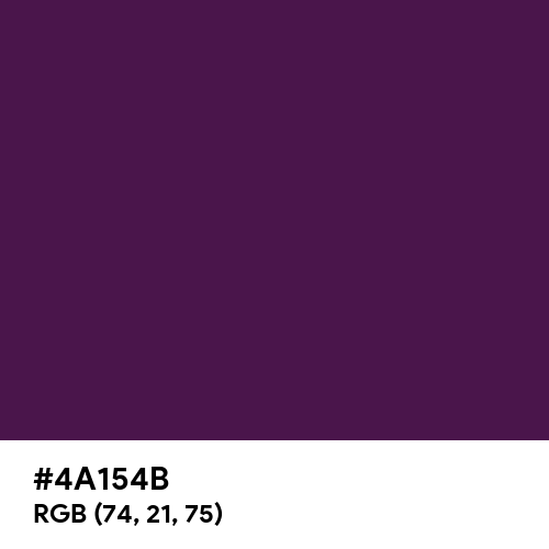Slack Purple (Hex code: 4A154B) Thumbnail
