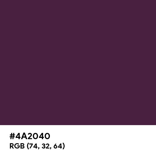 American Purple (Hex code: 4A2040) Thumbnail