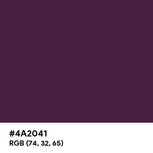 American Purple (Hex code: 4A2041) Thumbnail