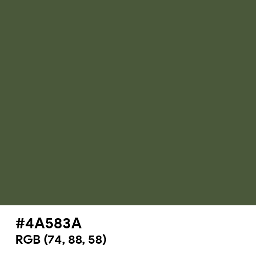 Gray-Asparagus (Hex code: 4A583A) Thumbnail