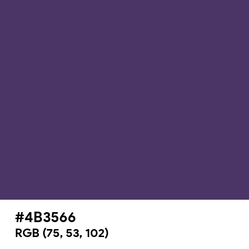 English Violet (Hex code: 4B3566) Thumbnail