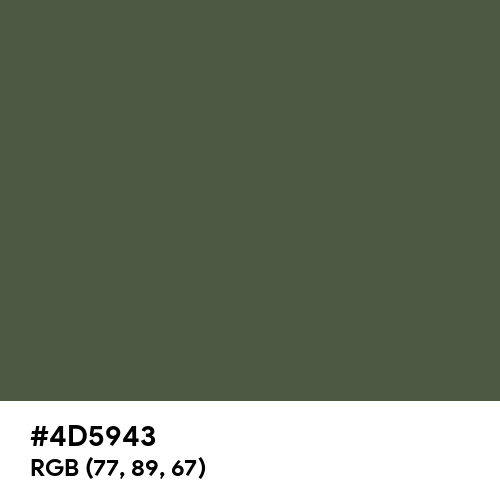 Dark Green Camo (Hex code: 4D5943) Thumbnail