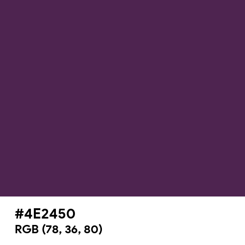 American Purple (Hex code: 4E2450) Thumbnail