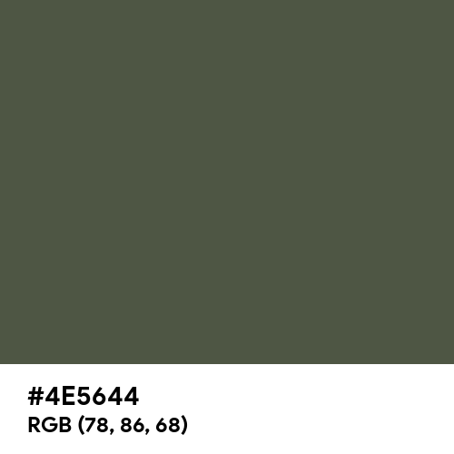 Gray-Asparagus (Hex code: 4E5644) Thumbnail