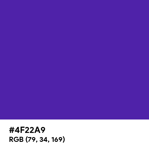 American Violet (Hex code: 4F22A9) Thumbnail