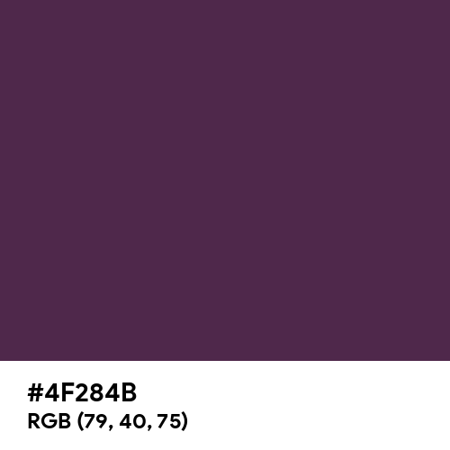 American Purple (Hex code: 4F284B) Thumbnail