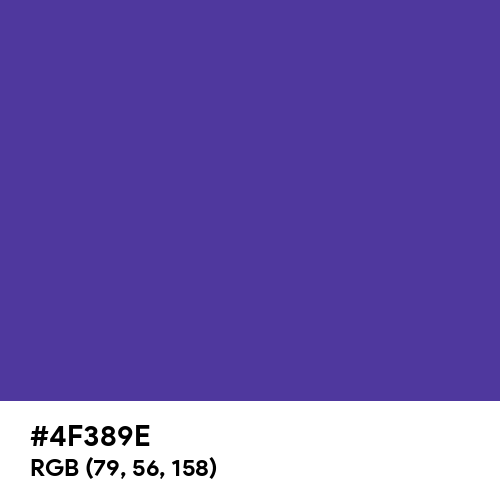 Blue-Magenta Violet (Hex code: 4F389E) Thumbnail