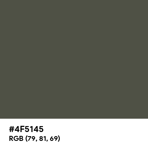 Olive Drab Camouflage (Hex code: 4F5145) Thumbnail
