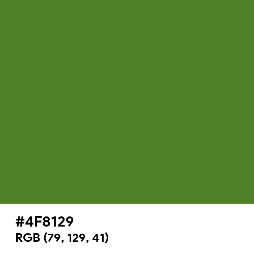 Emerald Clear Green (Hex code: 4F8129) Thumbnail