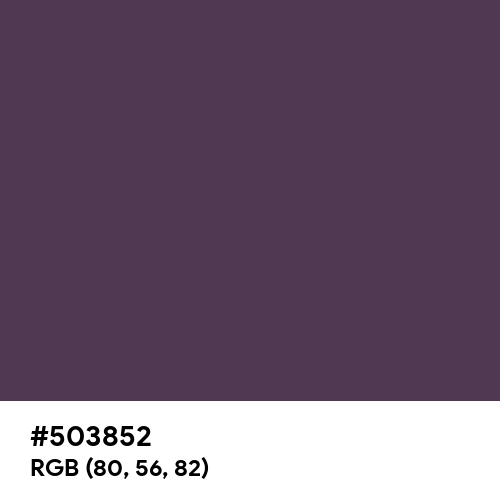 Purple Taupe (Hex code: 503852) Thumbnail