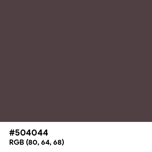 Purple Taupe (Hex code: 504044) Thumbnail