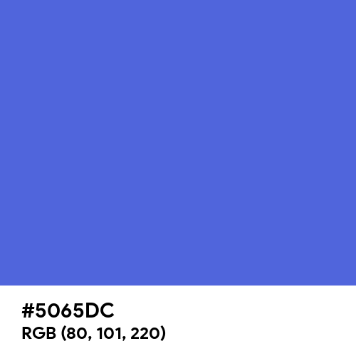 Royal Blue (Hex code: 5065DC) Thumbnail