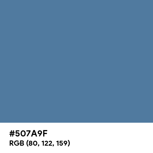 Blue Yonder (Hex code: 507A9F) Thumbnail
