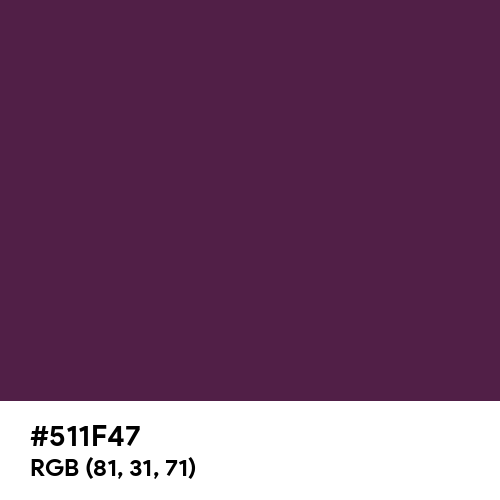 American Purple (Hex code: 511F47) Thumbnail