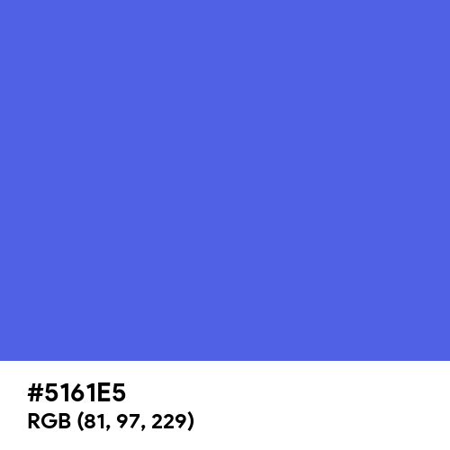 Royal Blue (Hex code: 5161E5) Thumbnail