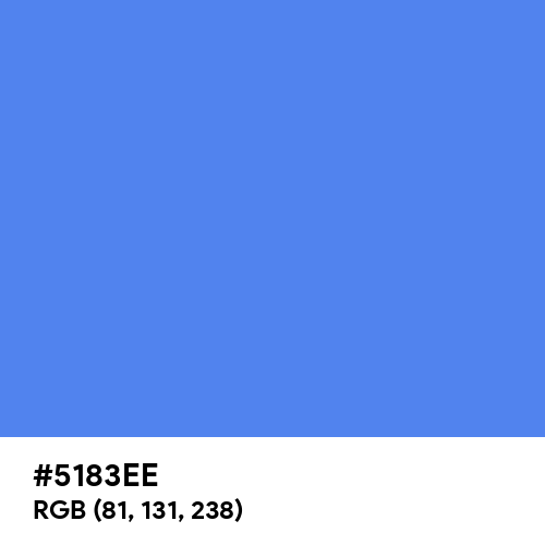 Blueberry (Hex code: 5183EE) Thumbnail