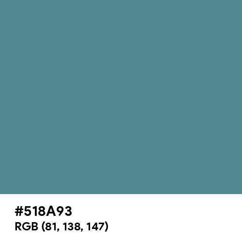 Steel Teal (Hex code: 518A93) Thumbnail