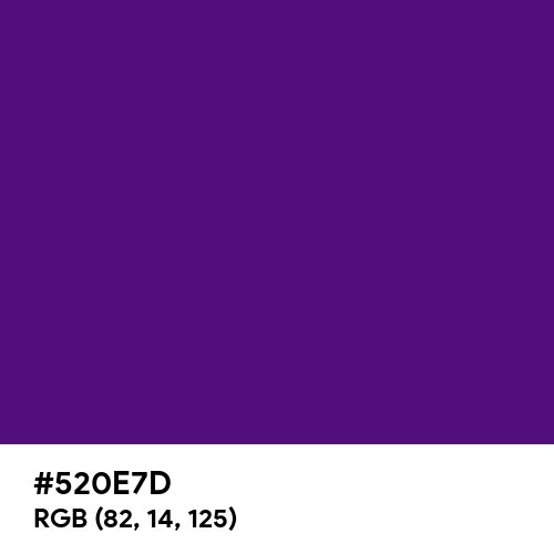 Metallic Purple (Hex code: 520E7D) Thumbnail