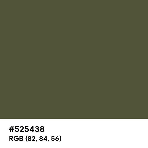 Olive Drab Camouflage (Hex code: 525438) Thumbnail