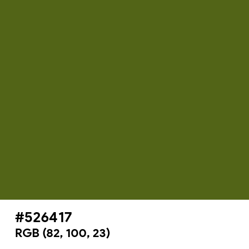 Dark Moss Green (Hex code: 526417) Thumbnail