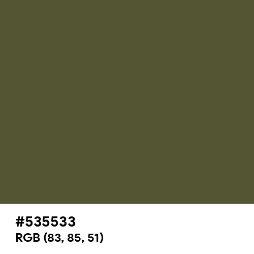 Soldier Green (Hex code: 535533) Thumbnail