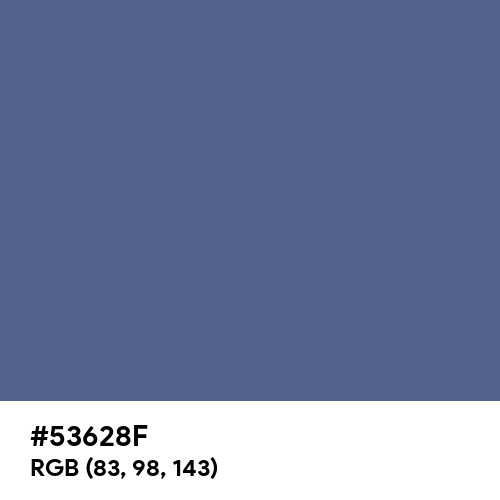 UCLA Blue (Hex code: 53628F) Thumbnail