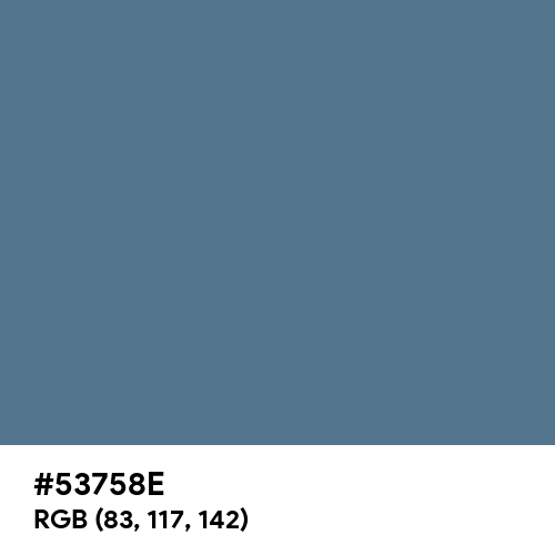UCLA Blue (Hex code: 53758E) Thumbnail