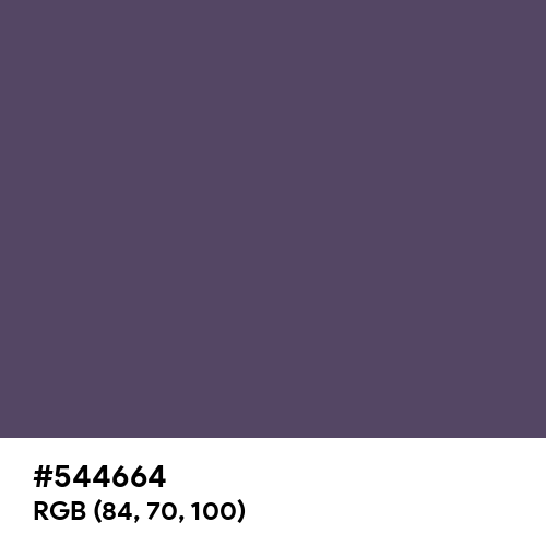 English Violet (Hex code: 544664) Thumbnail