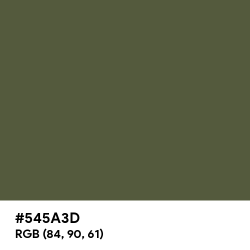 Olive Drab Camouflage (Hex code: 545A3D) Thumbnail
