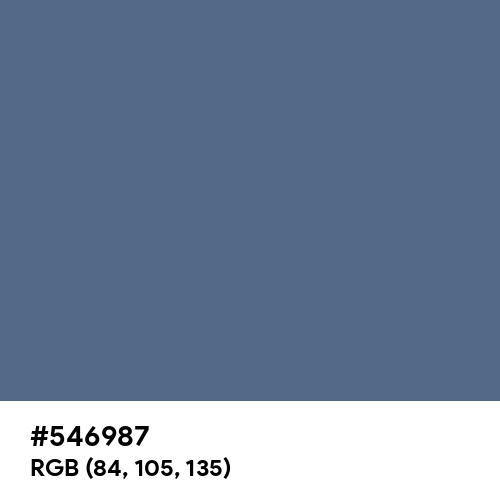 UCLA Blue (Hex code: 546987) Thumbnail