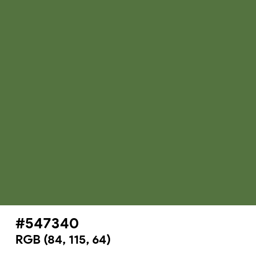 Forest (Hex code: 547340) Thumbnail