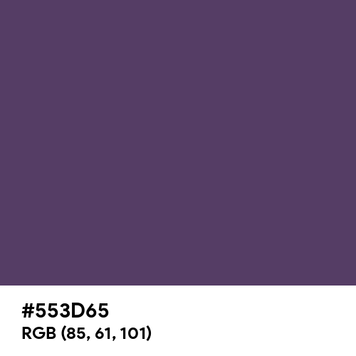 Winter Purple (Hex code: 553D65) Thumbnail