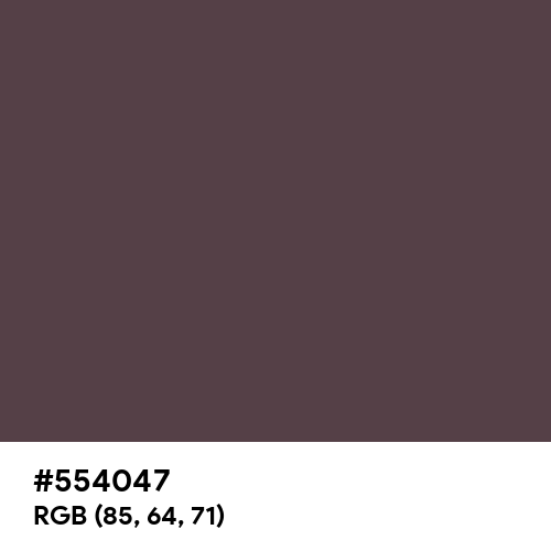 Purple Taupe (Hex code: 554047) Thumbnail