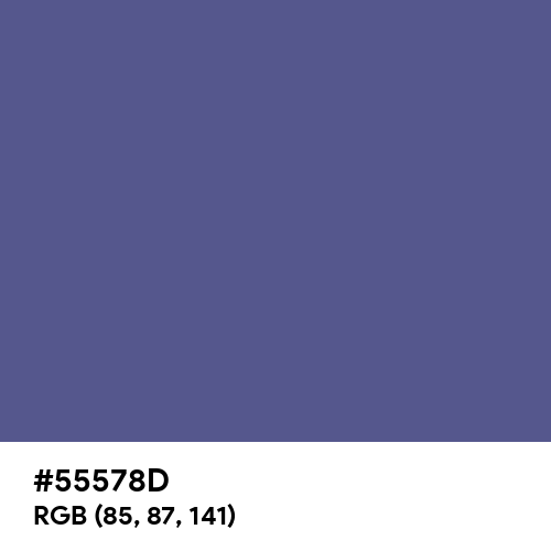 Purple Navy (Hex code: 55578D) Thumbnail