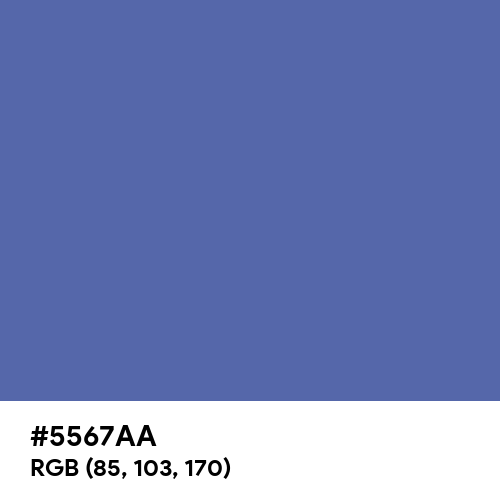 Blue Yonder (Hex code: 5567AA) Thumbnail