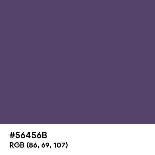 Purple Reign (Hex code: 56456B) Thumbnail