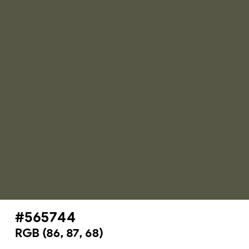 Olive Drab Camouflage (Hex code: 565744) Thumbnail