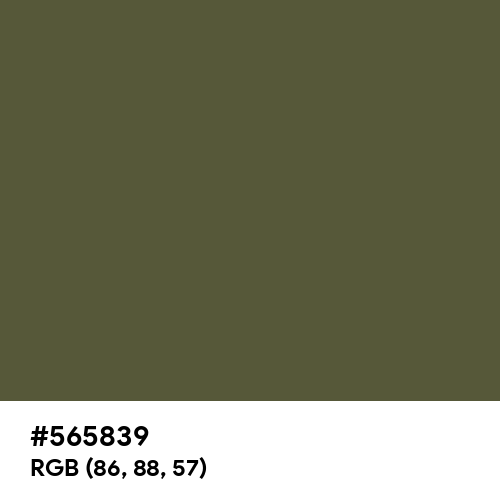 Olive Drab Camouflage (Hex code: 565839) Thumbnail