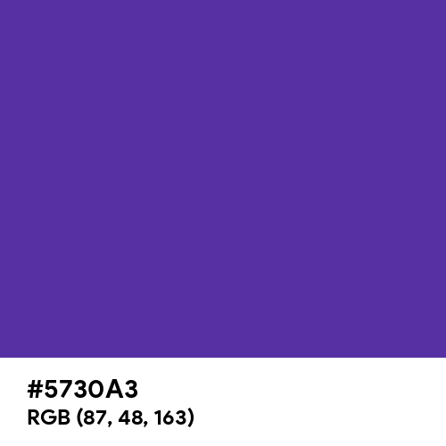 Blue-Magenta Violet (Hex code: 5730A3) Thumbnail