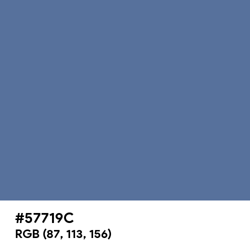 UCLA Blue (Hex code: 57719C) Thumbnail