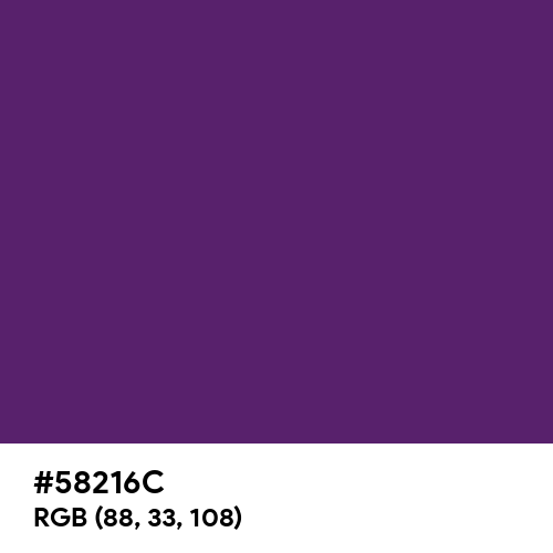 Intense Purple (Hex code: 58216C) Thumbnail